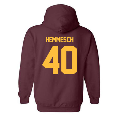Minnesota - NCAA Baseball : Tyler Hemmesch - Classic Shersey Hooded Sweatshirt-1