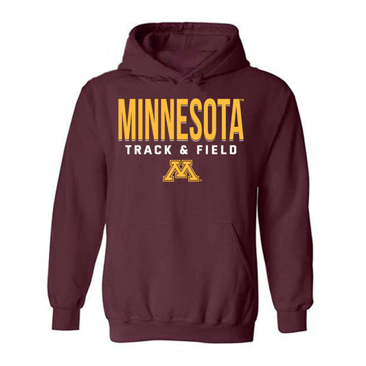 Minnesota - NCAA Men's Track & Field : Jared Hiebert - Classic Shersey Hooded Sweatshirt-0