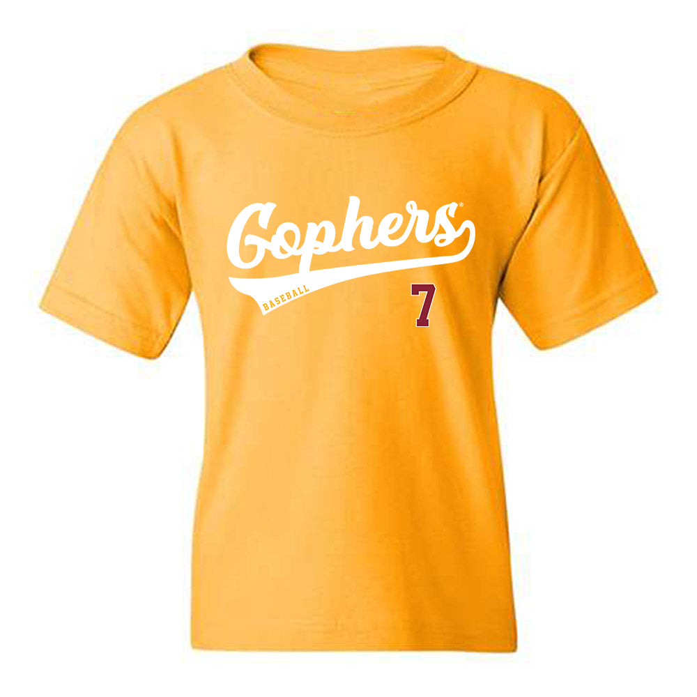 Minnesota - NCAA Baseball : Jack Spanier - Classic Shersey Youth T-Shirt-0