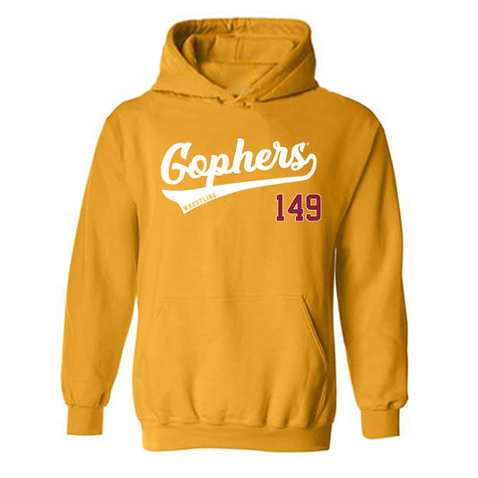 Minnesota - NCAA Wrestling : Charles Vanier - Classic Shersey Hooded Sweatshirt-0