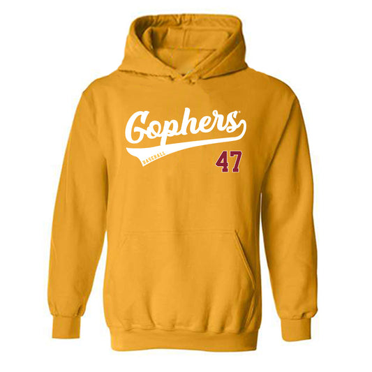 Minnesota - NCAA Baseball : Brandon Jaenke - Classic Shersey Hooded Sweatshirt-0