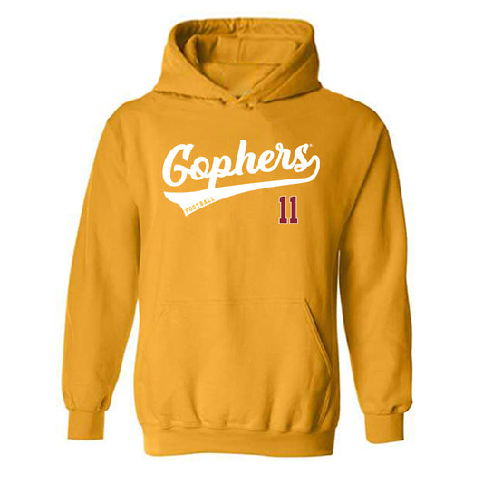 Minnesota - NCAA Football : Karter Menz - Classic Shersey Hooded Sweatshirt-0