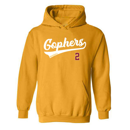 Minnesota - NCAA Baseball : Easton Richter - Classic Shersey Hooded Sweatshirt-0