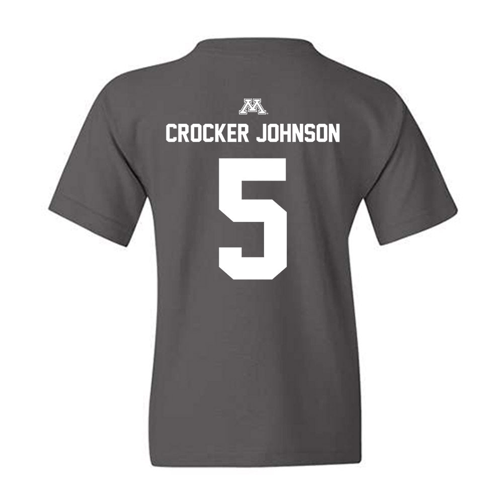 Minnesota - NCAA Men's Basketball : Jaylen Crocker johnson - Classic Shersey Youth T-Shirt-1