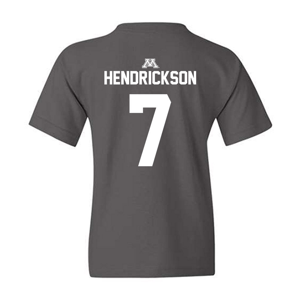 Minnesota - NCAA Men's Ice Hockey : Beckett Hendrickson - Classic Shersey Youth T-Shirt-1