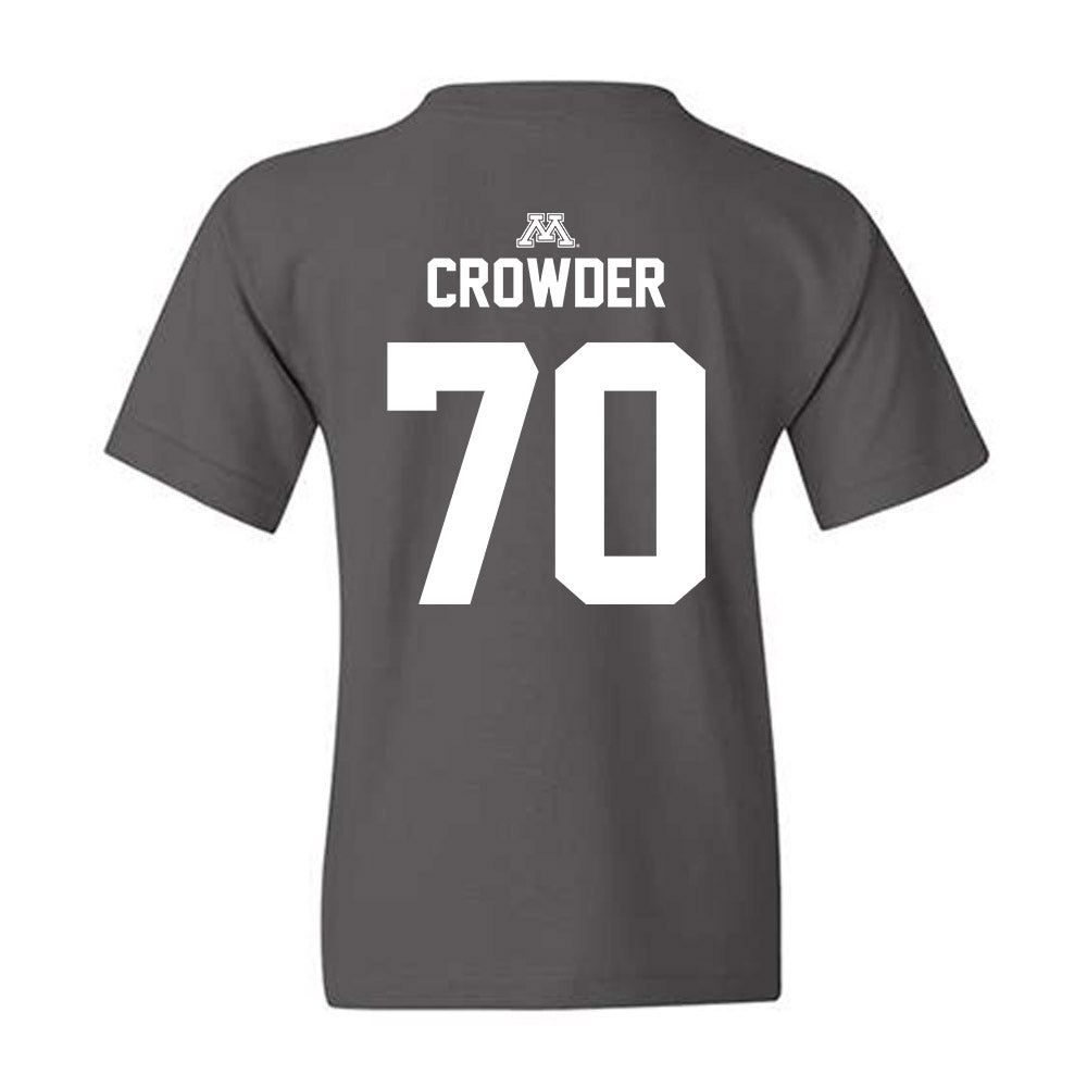 Minnesota - NCAA Football : Naquan Crowder - Classic Shersey Youth T-Shirt-1