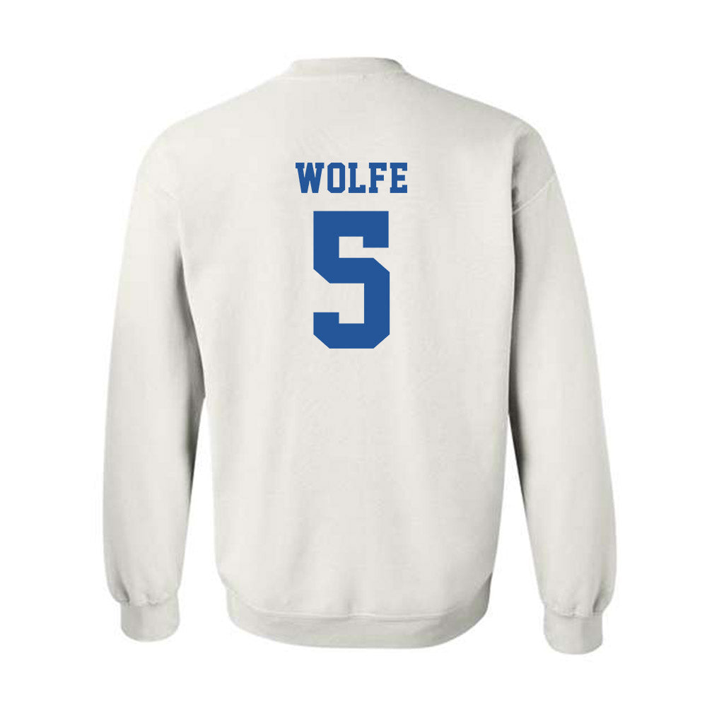 MTSU - NCAA Baseball : Matt Wolfe - Replica Shersey Crewneck Sweatshirt-1
