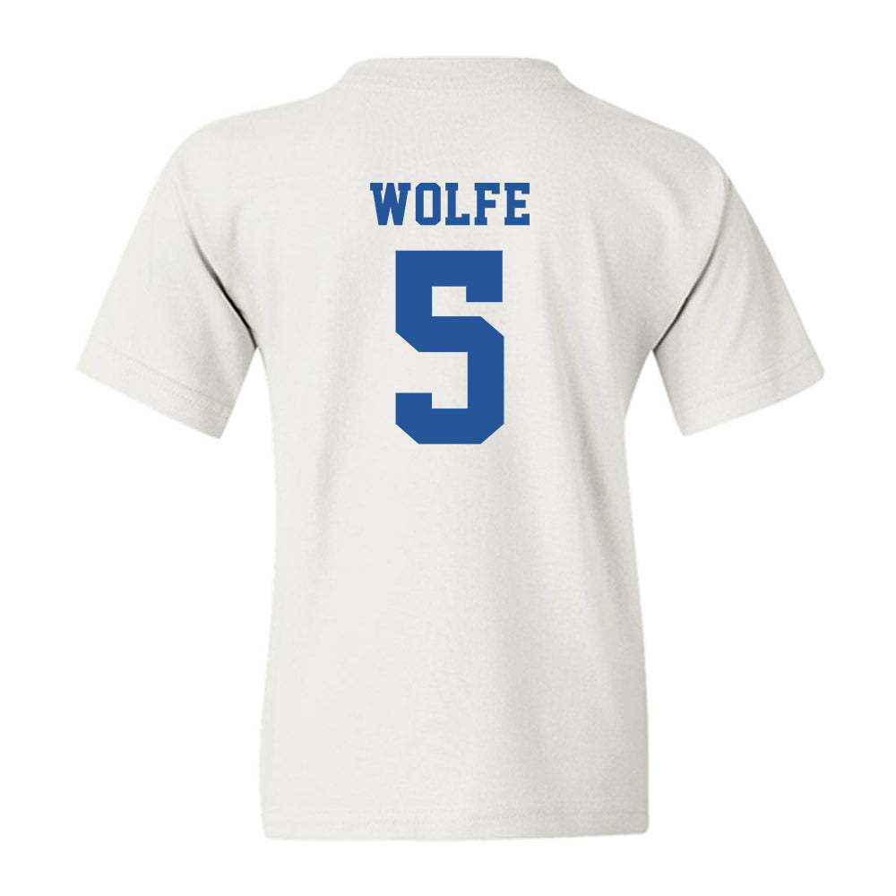 MTSU - NCAA Baseball : Matt Wolfe - Replica Shersey Youth T-Shirt-1