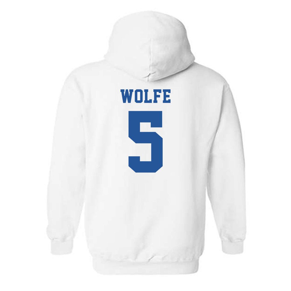 MTSU - NCAA Baseball : Matt Wolfe - Replica Shersey Hooded Sweatshirt-1