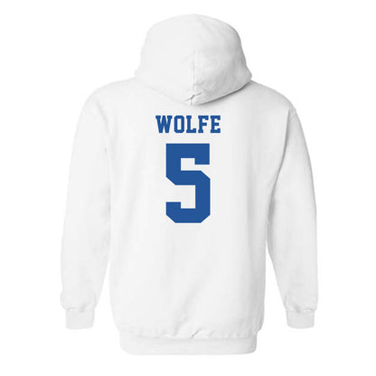 MTSU - NCAA Baseball : Matt Wolfe - Replica Shersey Hooded Sweatshirt-1