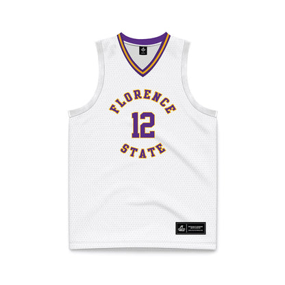 North Alabama - NCAA Men's Basketball : Cortez Graham Howard - White Basketball Jersey-0