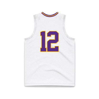 North Alabama - NCAA Men's Basketball : Cortez Graham Howard - White Basketball Jersey-1