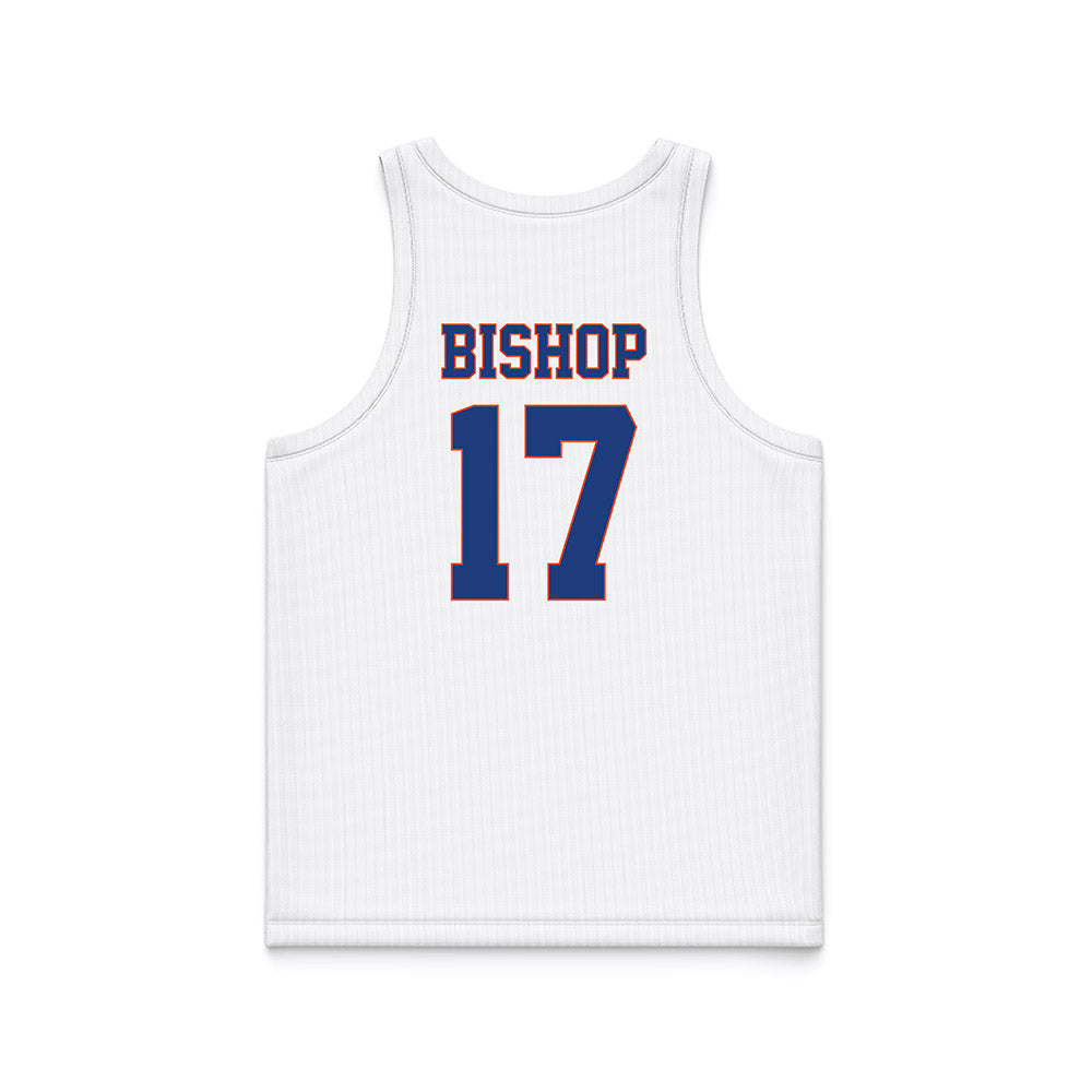 Florida - NCAA Women's Lacrosse : Cali Bishop - White Basketball Jersey