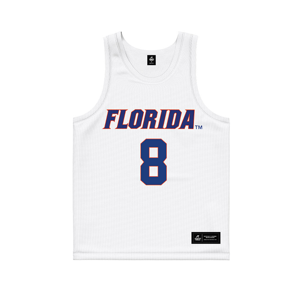 Florida - NCAA Women's Lacrosse : Blythe Noyes - White Basketball Jersey-0