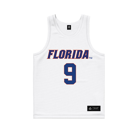 Florida - NCAA Women's Lacrosse : Gabi Johnson - White Basketball Jersey-0
