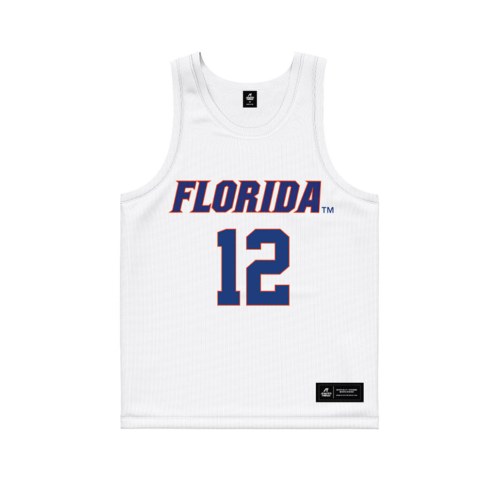 Florida - NCAA Women's Lacrosse : Alexa Stone - White Basketball Jersey-0