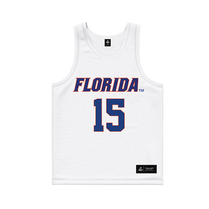 Florida - NCAA Women's Lacrosse : Caroline Hoskins - White Basketball Jersey-0