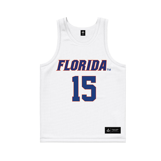 Florida - NCAA Women's Lacrosse : Caroline Hoskins - White Basketball Jersey-0