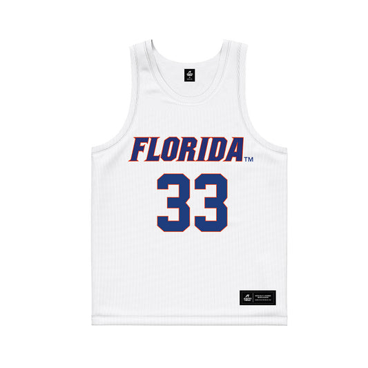 Florida - NCAA Women's Lacrosse : Paige Crowther - White Basketball Jersey-0