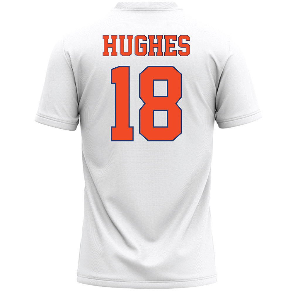 Florida - NCAA Women's Lacrosse : Sam Hughes - White Lacrosse Jersey -1