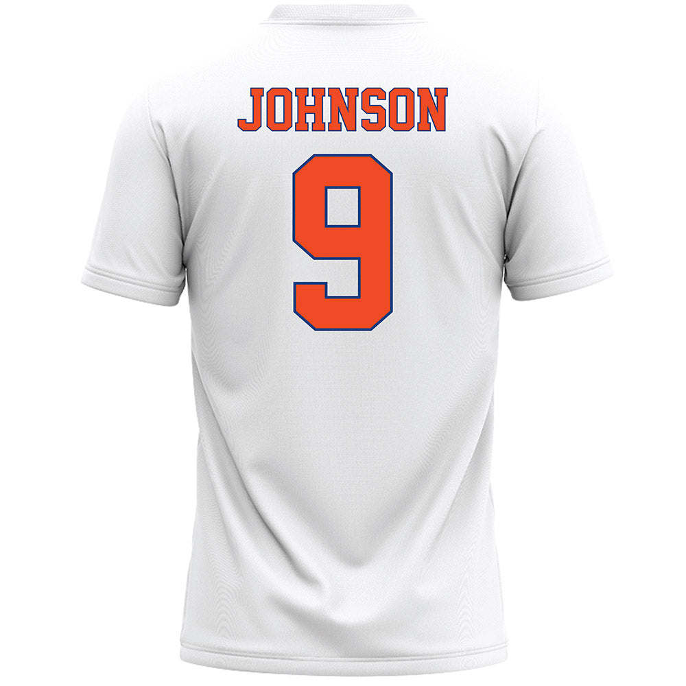 Florida - NCAA Women's Lacrosse : Gabi Johnson - White Lacrosse Jersey -1