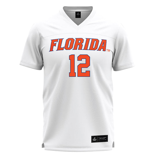 Florida - NCAA Women's Lacrosse : Alexa Stone - White Lacrosse Jersey -0