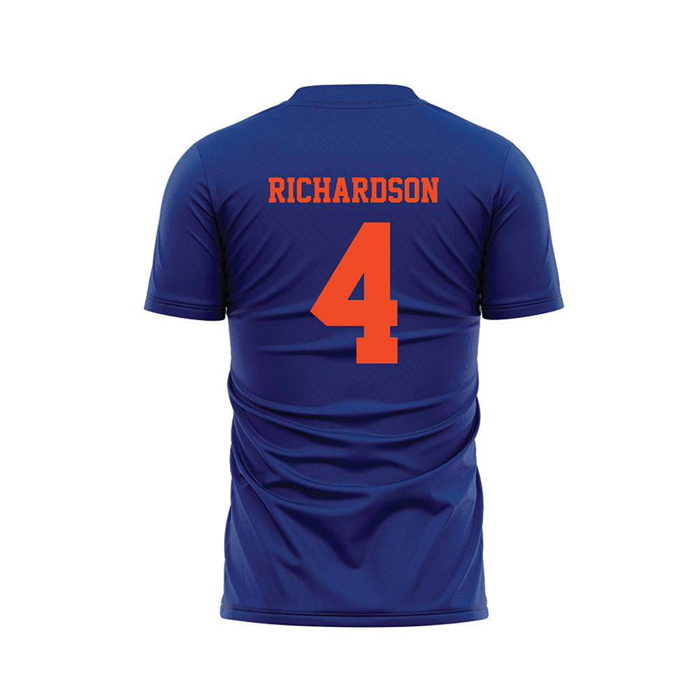 Florida - NCAA Women's Lacrosse : Kennedy Richardson - Blue Soccer Jersey-1