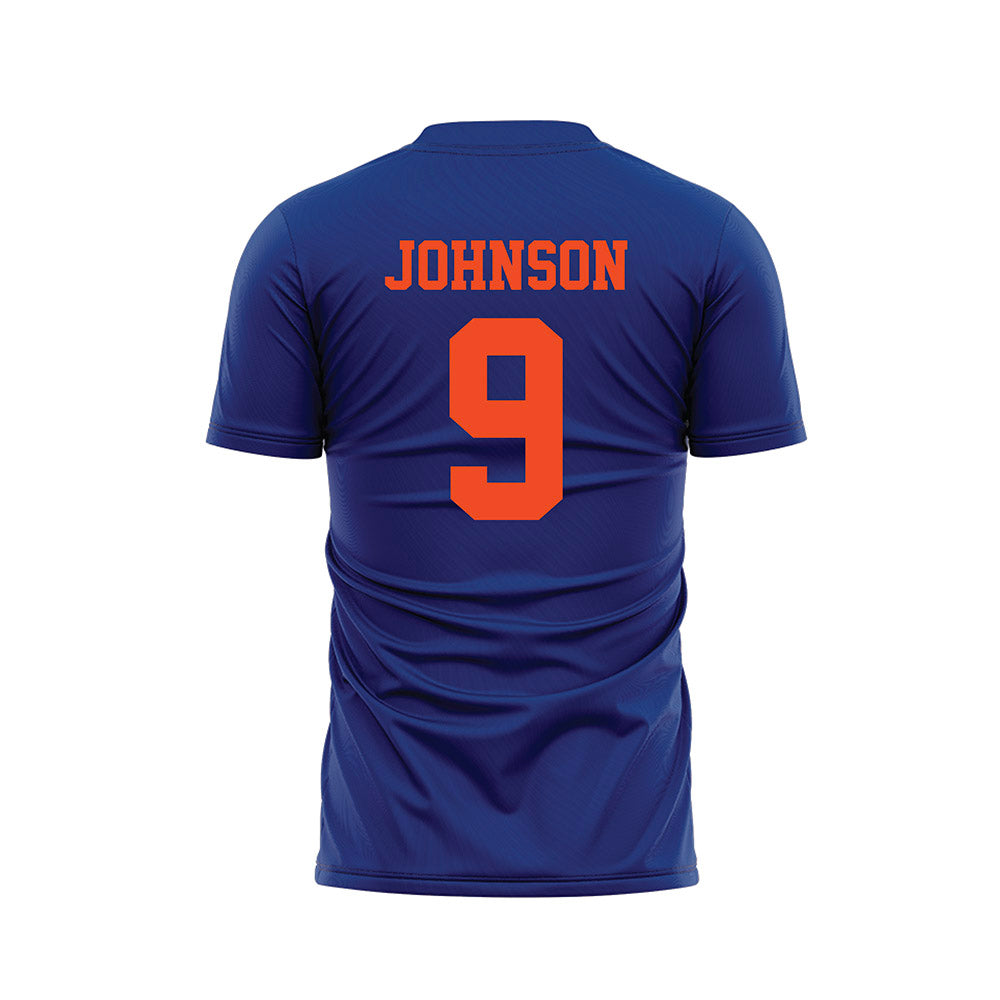Florida - NCAA Women's Lacrosse : Gabi Johnson - Blue Soccer Jersey-1