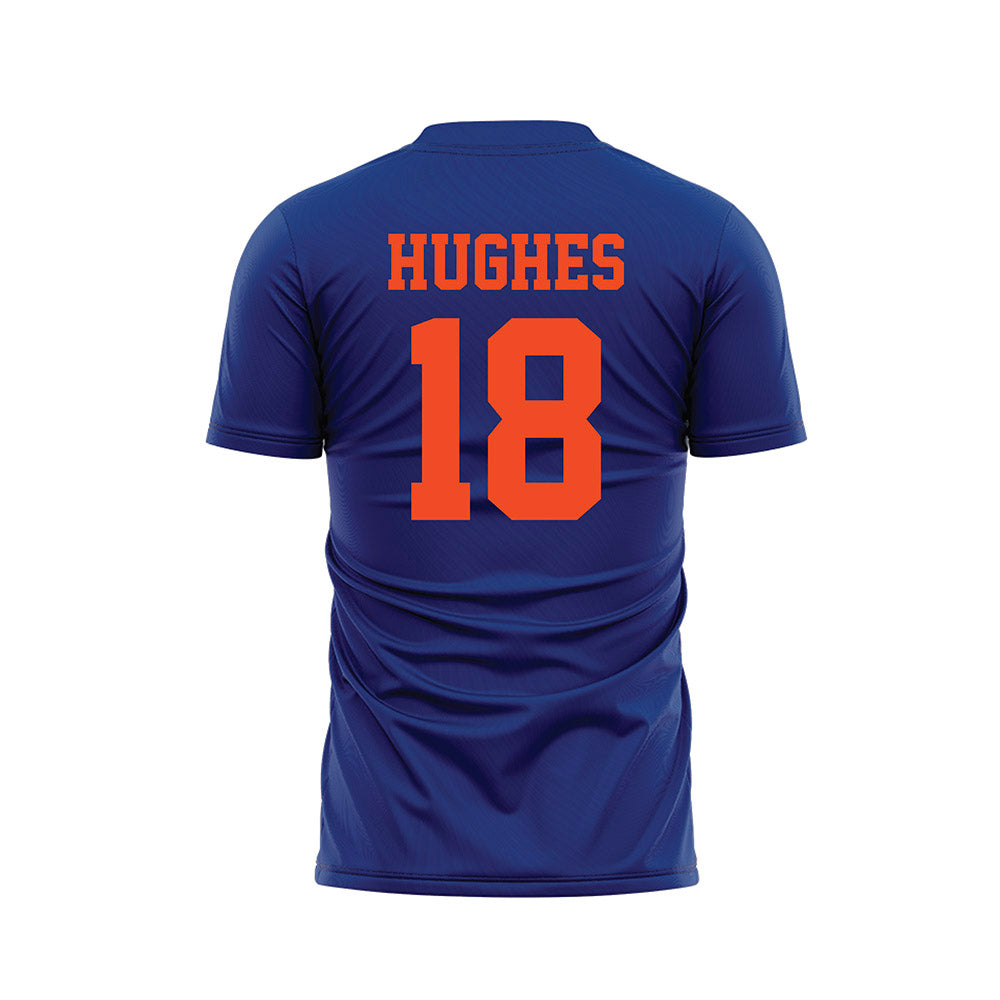 Florida - NCAA Women's Lacrosse : Sam Hughes - Blue Soccer Jersey-1