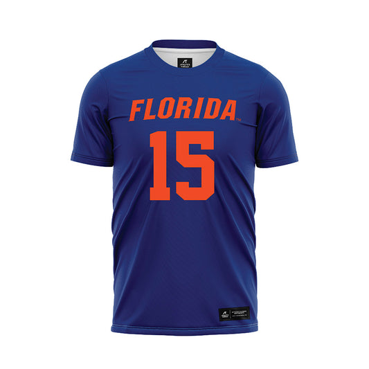Florida - NCAA Women's Lacrosse : Caroline Hoskins - Blue Soccer Jersey-0