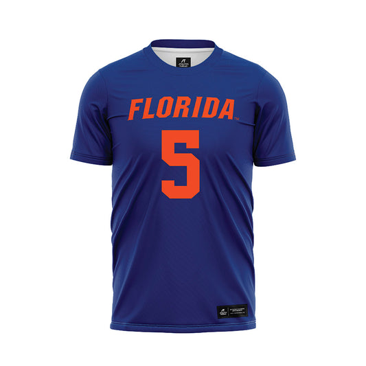 Florida - NCAA Women's Lacrosse : Kaitlyn Davies - Blue Soccer Jersey-0
