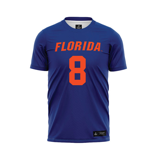 Florida - NCAA Women's Lacrosse : Blythe Noyes - Blue Soccer Jersey-0