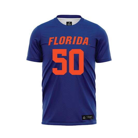 Florida - NCAA Women's Lacrosse : Ella Davis - Blue Soccer Jersey-0