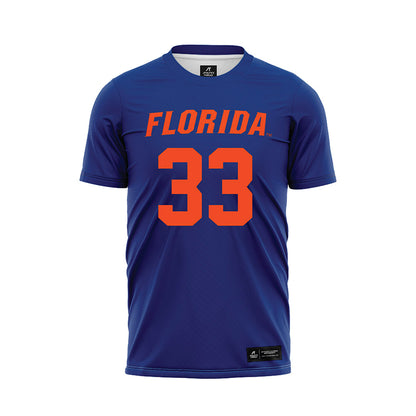 Florida - NCAA Women's Lacrosse : Paige Crowther - Blue Soccer Jersey-0