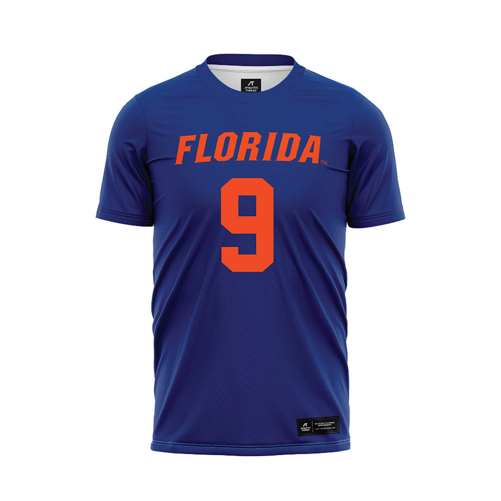 Florida - NCAA Women's Lacrosse : Gabi Johnson - Blue Soccer Jersey-0