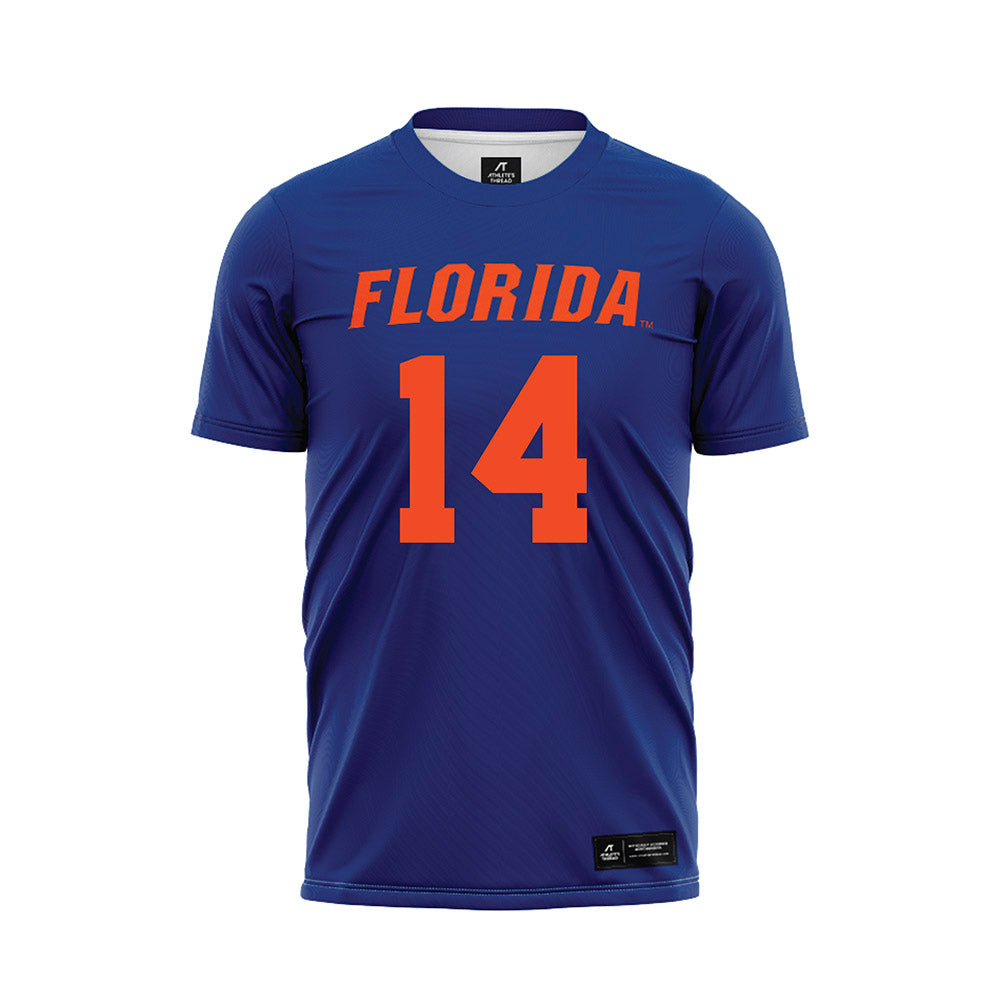 Florida - NCAA Women's Lacrosse : Sofia Della Rocco - Blue Soccer Jersey
