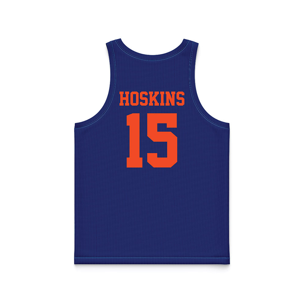 Florida - NCAA Women's Lacrosse : Caroline Hoskins - Blue Basketball Jersey-1