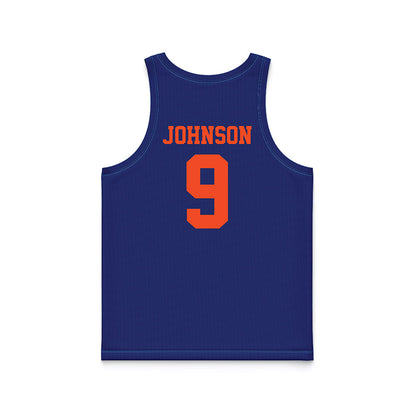 Florida - NCAA Women's Lacrosse : Gabi Johnson - Blue Basketball Jersey-1