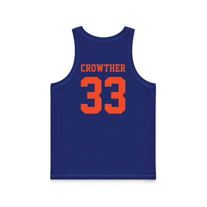 Florida - NCAA Women's Lacrosse : Paige Crowther - Blue Basketball Jersey-1