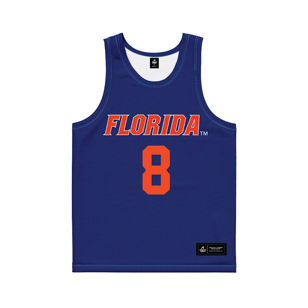 Florida - NCAA Women's Lacrosse : Blythe Noyes - Blue Basketball Jersey-0