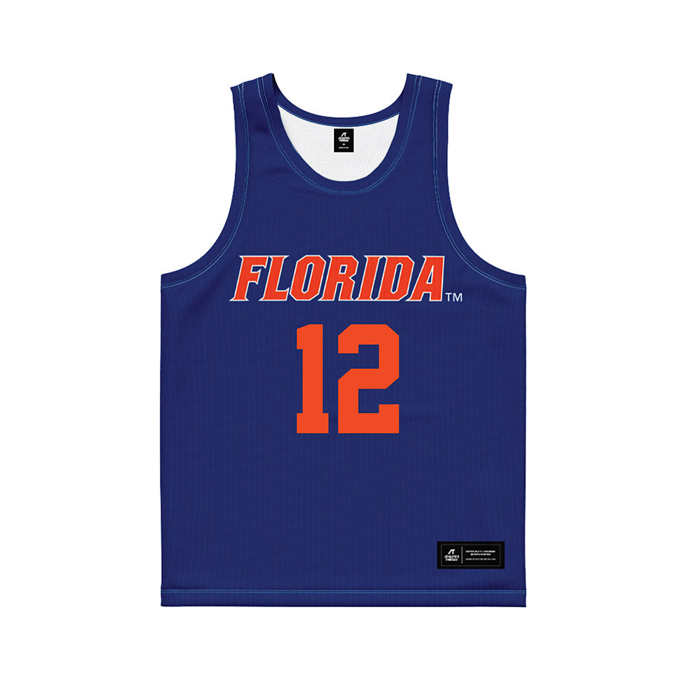 Florida - NCAA Women's Lacrosse : Alexa Stone - Blue Basketball Jersey-0