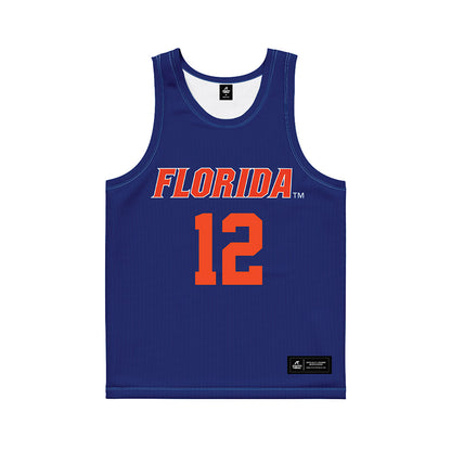 Florida - NCAA Women's Lacrosse : Alexa Stone - Blue Basketball Jersey-0