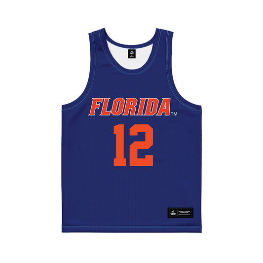 Florida - NCAA Women's Lacrosse : Alexa Stone - Blue Basketball Jersey-0