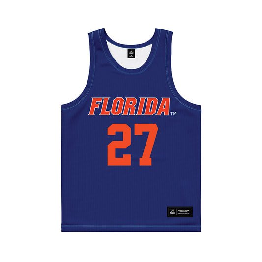Florida - NCAA Women's Lacrosse : Gianna Monaco - Blue Basketball Jersey-0