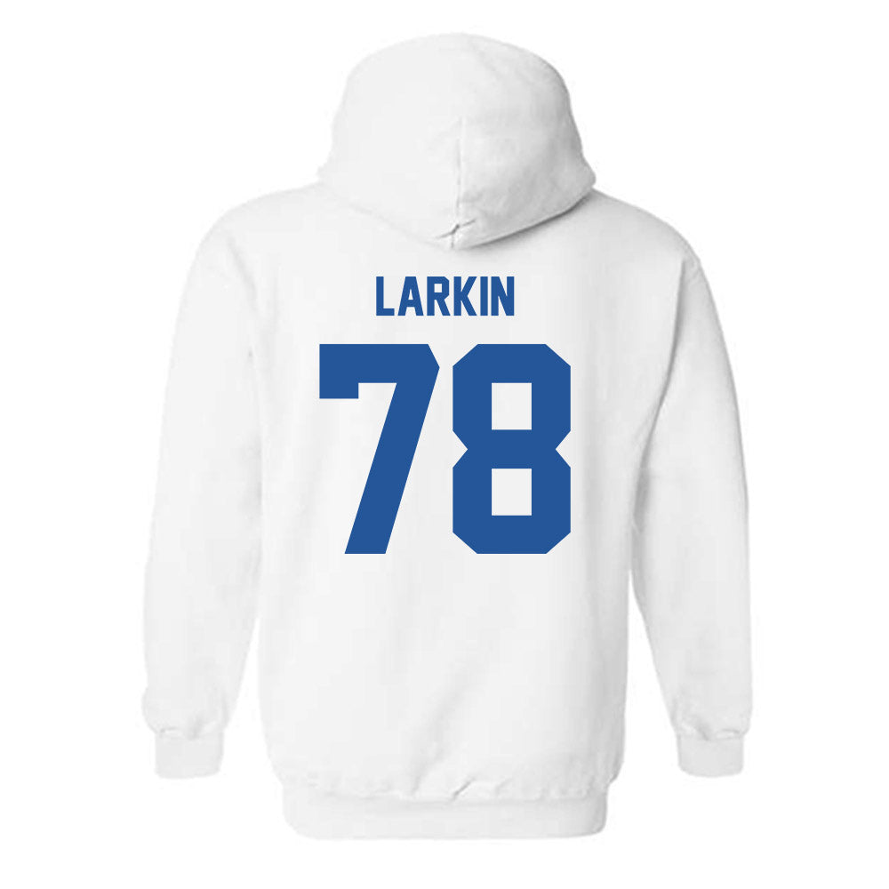 MTSU - NCAA Football : Kyle Larkin - Classic Shersey Hooded Sweatshirt-1