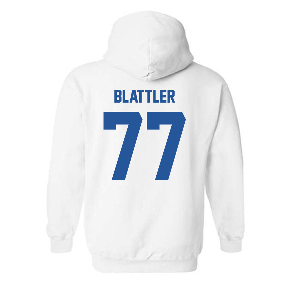 MTSU - NCAA Football : Diego Blattler - Classic Shersey Hooded Sweatshirt-1