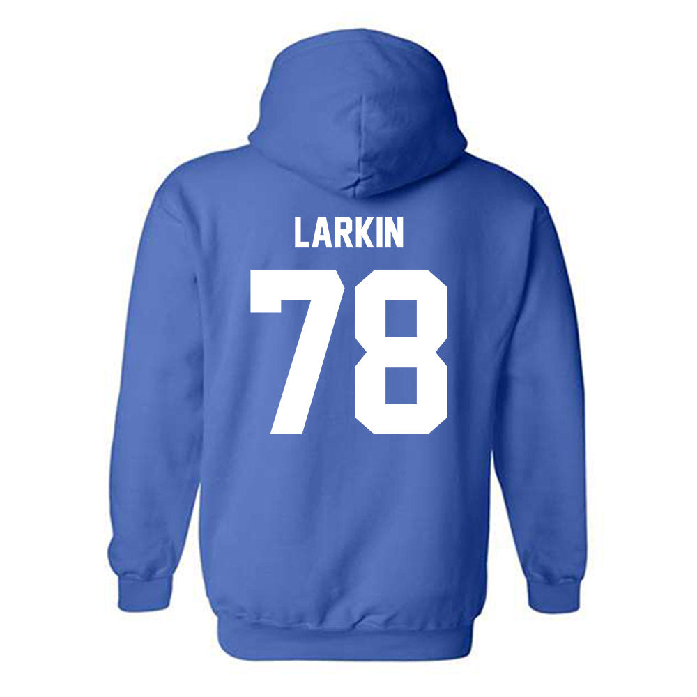 MTSU - NCAA Football : Kyle Larkin - Classic Shersey Hooded Sweatshirt-1