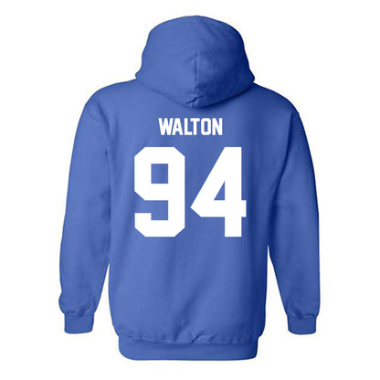 MTSU - NCAA Football : Jack Walton - Classic Shersey Hooded Sweatshirt-1