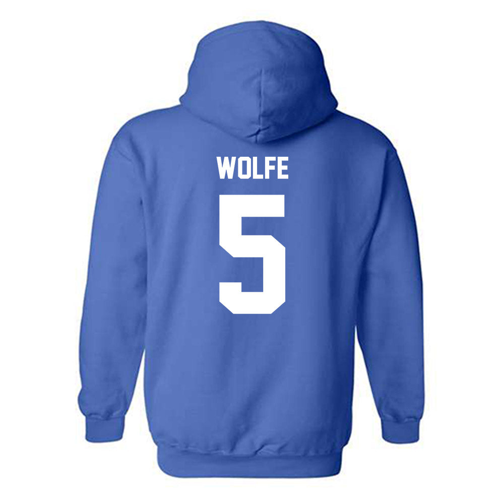 MTSU - NCAA Baseball : Matt Wolfe - Classic Shersey Hooded Sweatshirt-1
