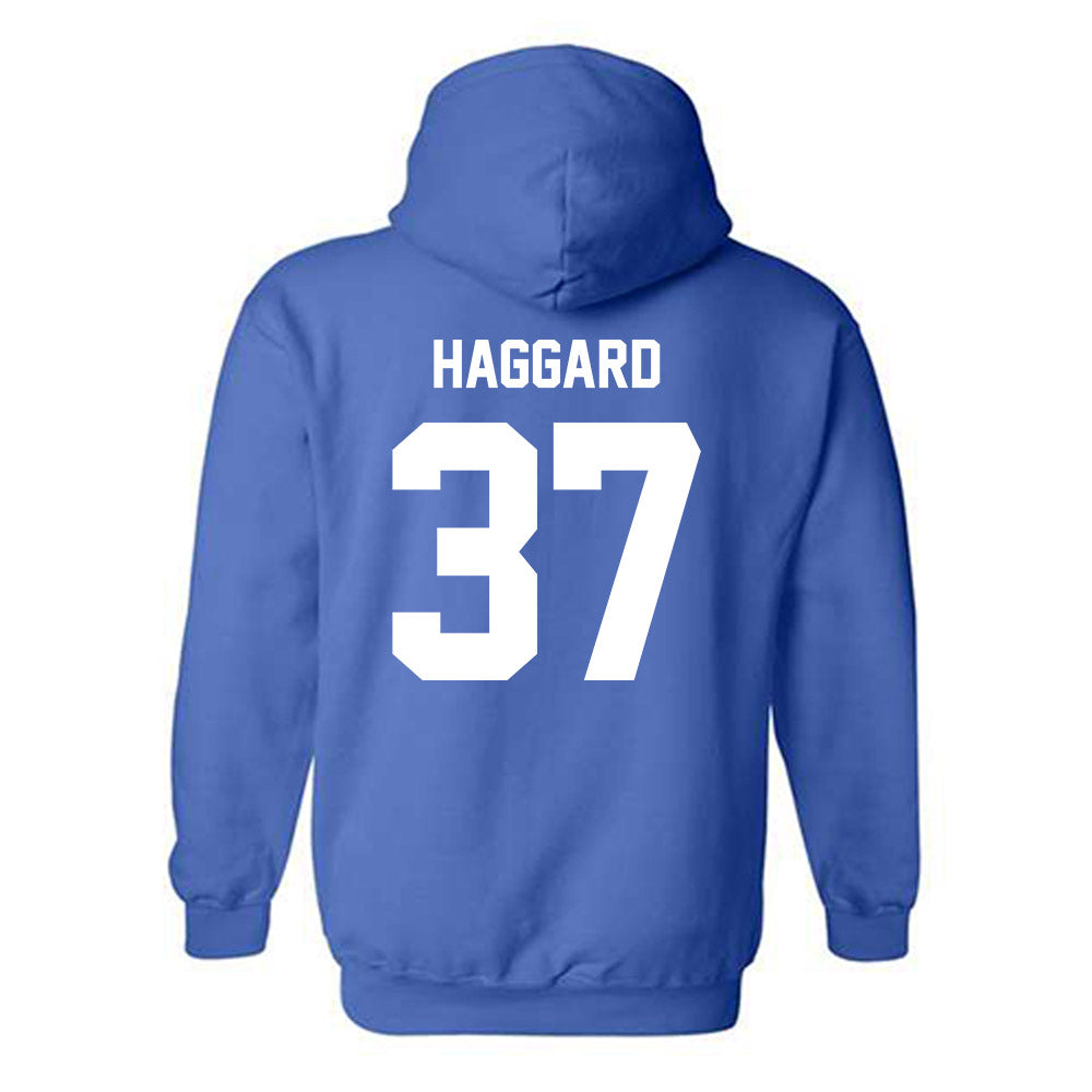MTSU - NCAA Football : Justis Haggard - Classic Shersey Hooded Sweatshirt-1